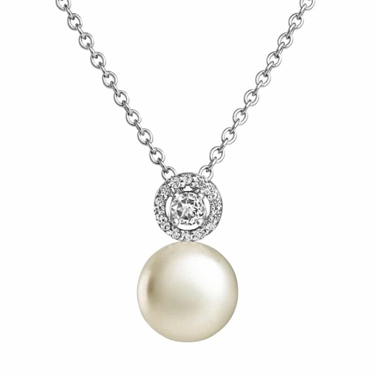 Isle of Wight Pearl - Amberley Halo Pearl Pendant