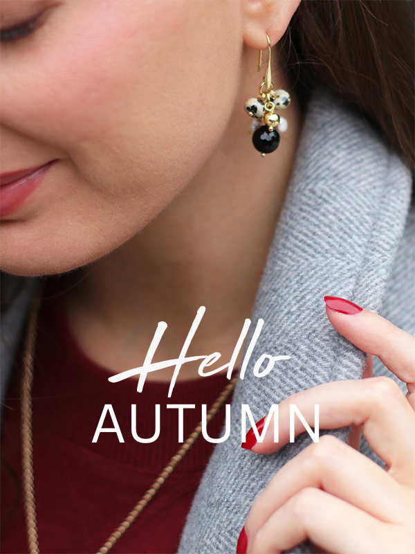 Mobile lifestyle banner showcasing autumn jewellery trends and looks